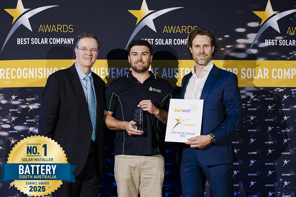 Best Solar & Batteries is the No. 1 South Australian Solar Battery Installer for 2025