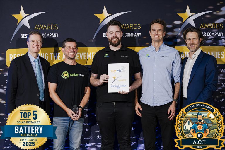 SolarHub is a Top Volume Battery Retailer, and Local Solar Hero for 2025