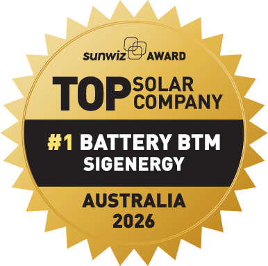 SigEnergy #1 ESS installer 2026 SunWiz Award