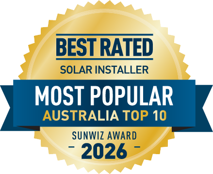 Solar Bright Top 10 Most Popular installer - National 2026 SunWiz Award