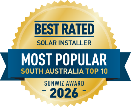 Direct Solar Wholesaler Top 10 Most Popular installer - SA 2026 SunWiz Award