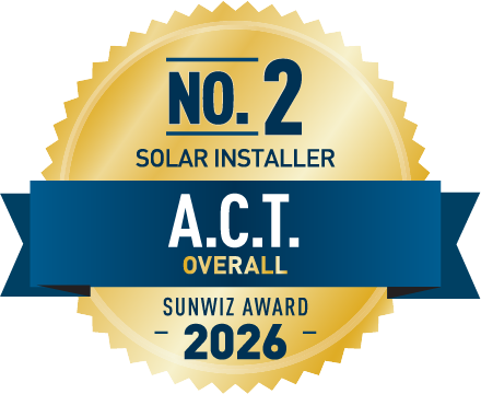 Solar 4 Life #2 Solar installer - ACT 2026 SunWiz Award