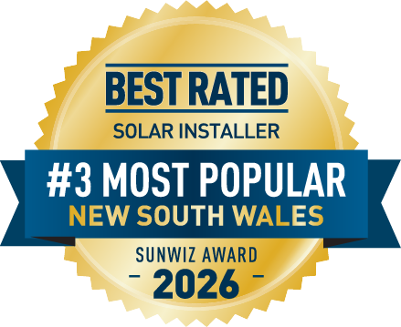 Think Renewable #3 Most Popular installer - NSW 2026 SunWiz Award