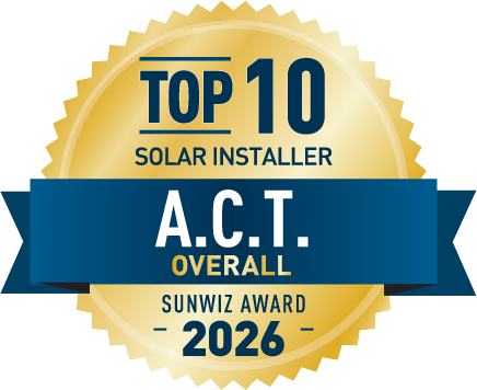 Green.com.au Top 10 Solar installer - ACT 2026 SunWiz Award