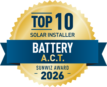 Green.com.au Top 10 ESS installer - ACT 2026 SunWiz Award