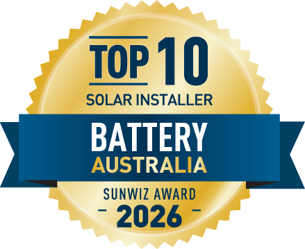 Solar Run Top 10 ESS installer - National 2026 SunWiz Award