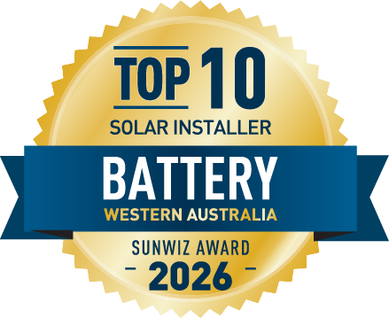 Think Renewable Top 10 ESS installer - WA 2026 SunWiz Award