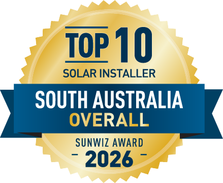 Arenergy Top 10 Solar installer - SA 2026 SunWiz Award