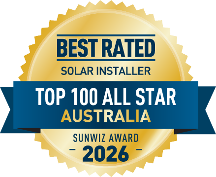 Exceed Solar Top 100 All Star installer - National 2026 SunWiz Award