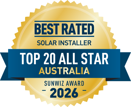 Clean Earth Solar Top 20 All Star installer - National 2026 SunWiz Award