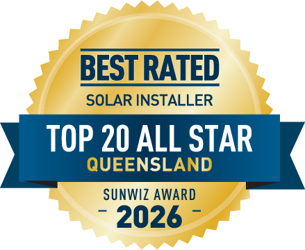 Sunny Sky Solar Top 20 All Star installer - QLD 2026 SunWiz Award