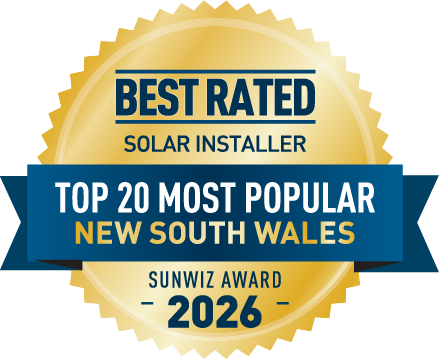 Clean Earth Solar Top 20 Most Popular installer - NSW 2026 SunWiz Award