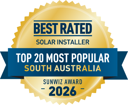 Solar Power Direct Top 20 Most Popular installer - SA 2026 SunWiz Award