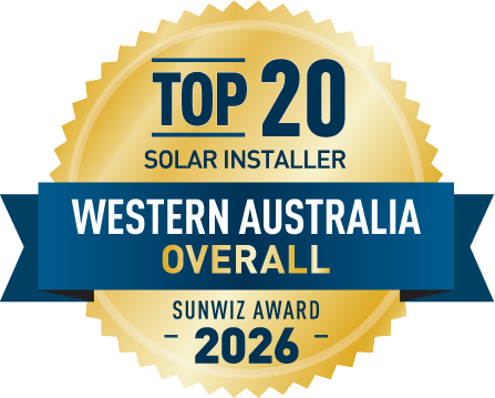 KVA power Top 20 Solar installer - WA 2026 SunWiz Award