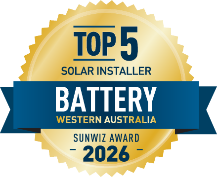 Perth Solar Warehouse Top 5 ESS installer - WA 2026 SunWiz Award