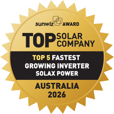 Solax Top 5 Fastest Growing ESS 2026 SunWiz Award