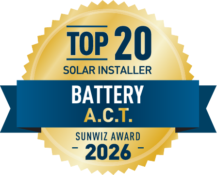 VoltX Energy Top 20 ESS installer - ACT 2026 SunWiz Award