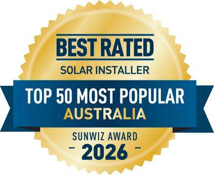Solbase Top 50 Most Popular installer - National 2026 SunWiz Award